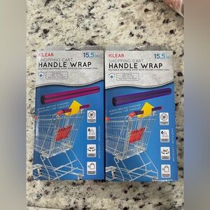 2 Klear Shopping Cart Handle Wraps NWT. NIB